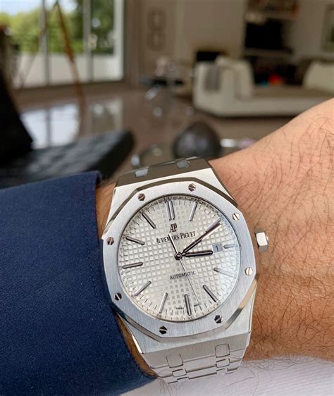 audemars piguet royal oak white face|Audemars Piguet royal oak prezzo.